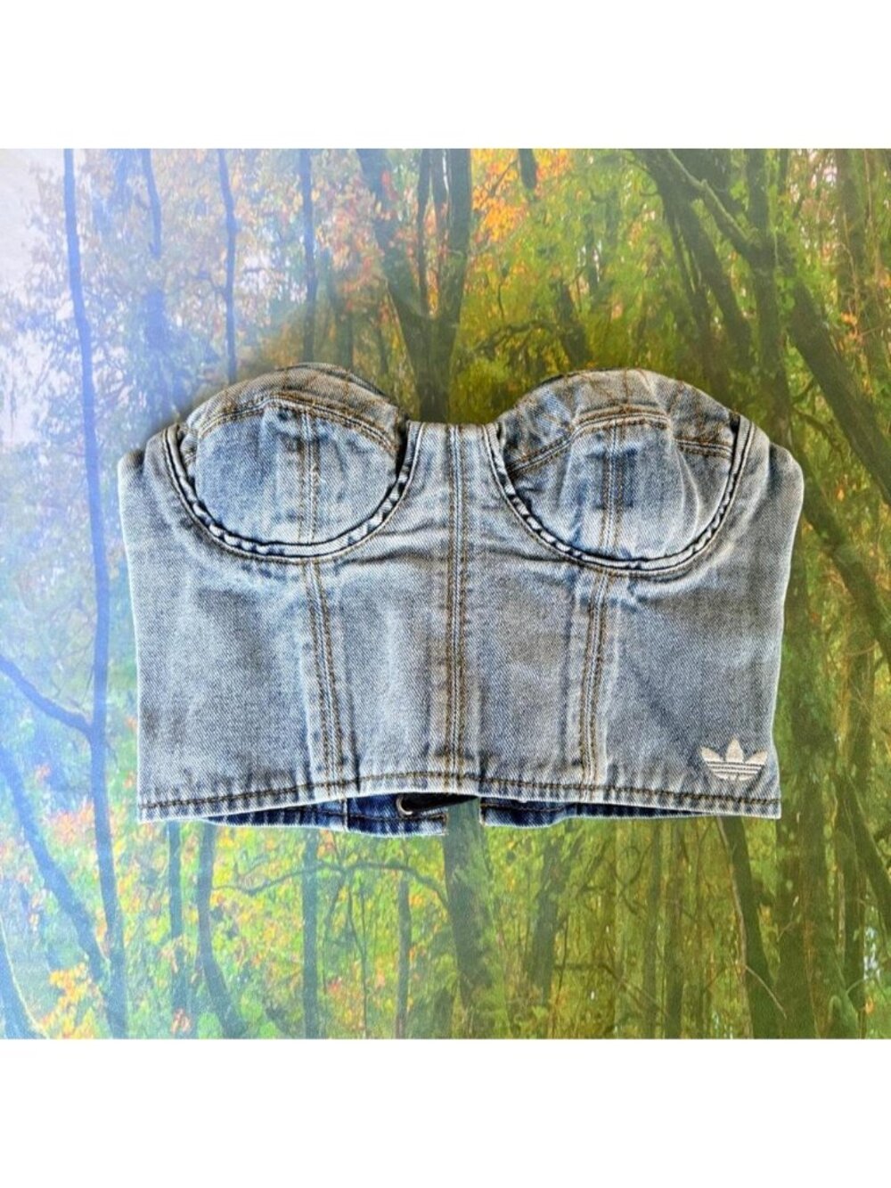 Jeremy Scott Adidas Originals Denim Bustier